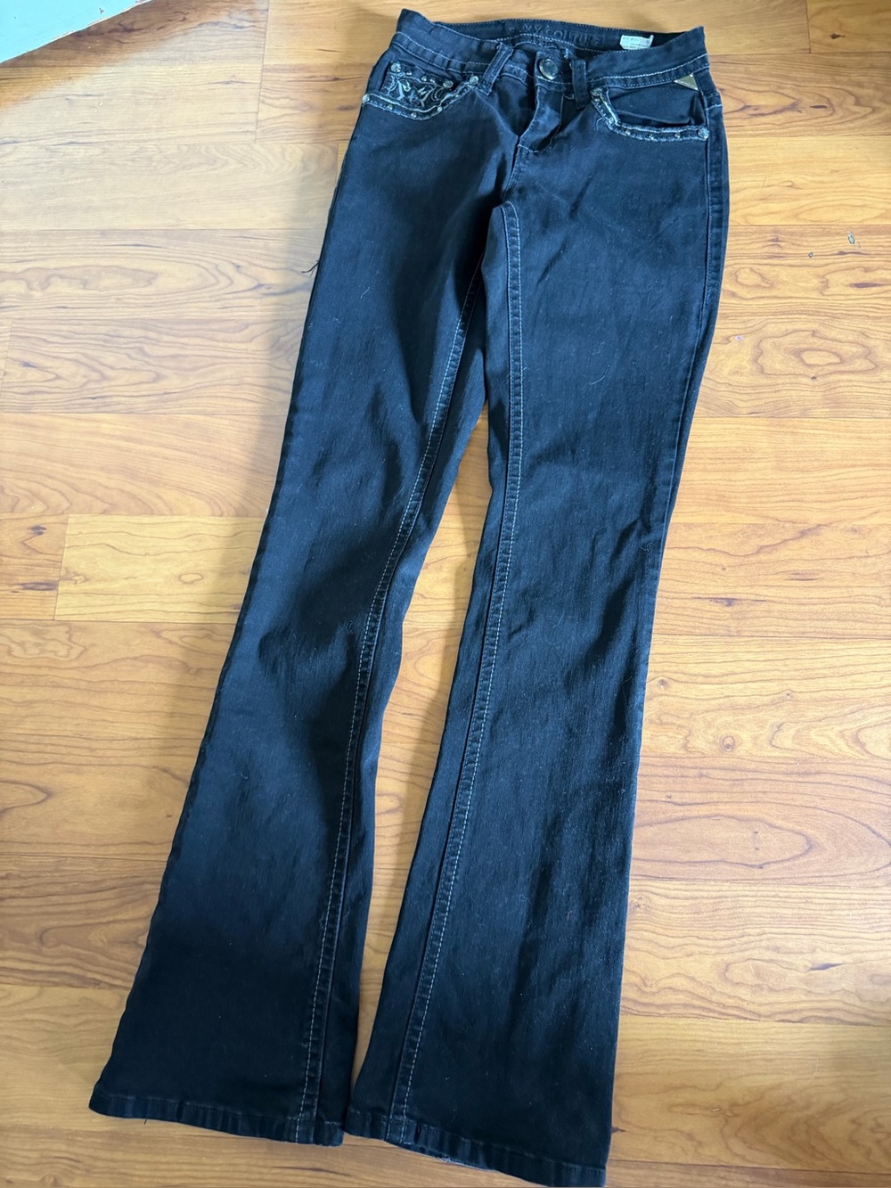 Black Women's Bootcut Jeans - Classic Stretch Denim